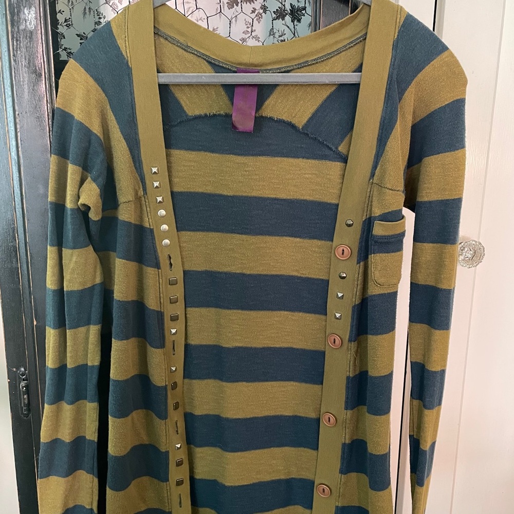 Long sleeve free people button up cardigan